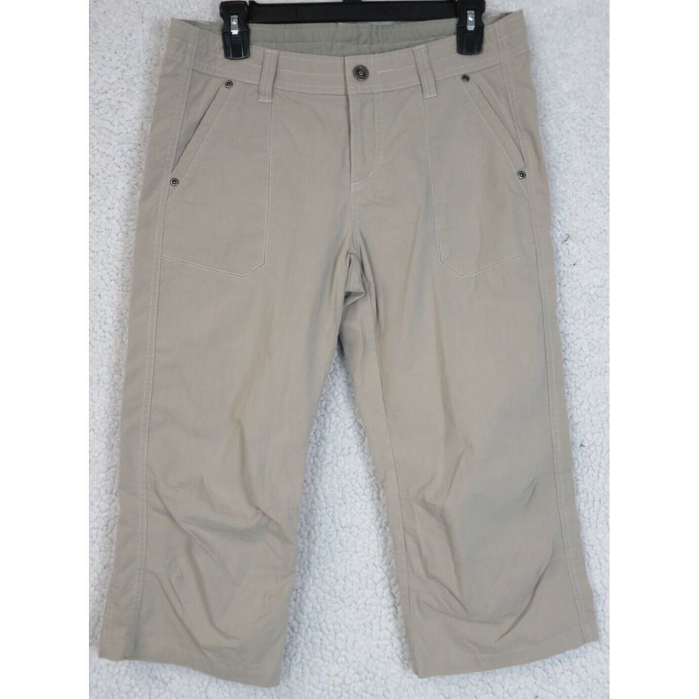 Womens Kuhl Brown Hiking Pants Size 10 Capri Style 6215 Nylon‎ Blend Camping